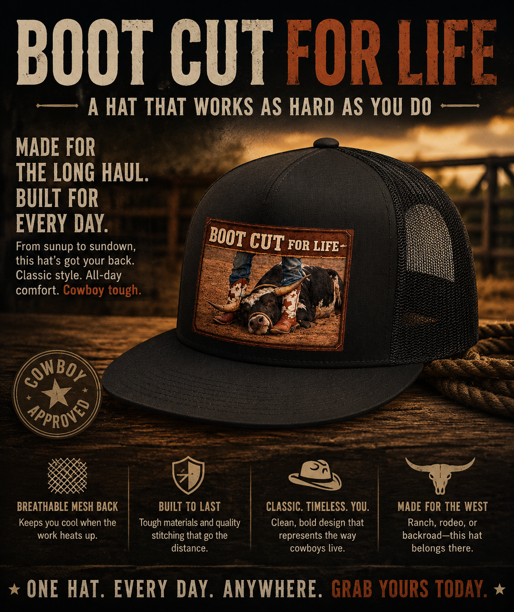 Boot Cut for Life Trucker Cap